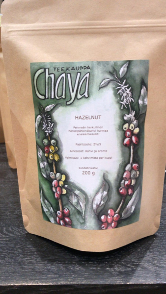 Hazelnut hasselpähkinä kahvi makukahvi
